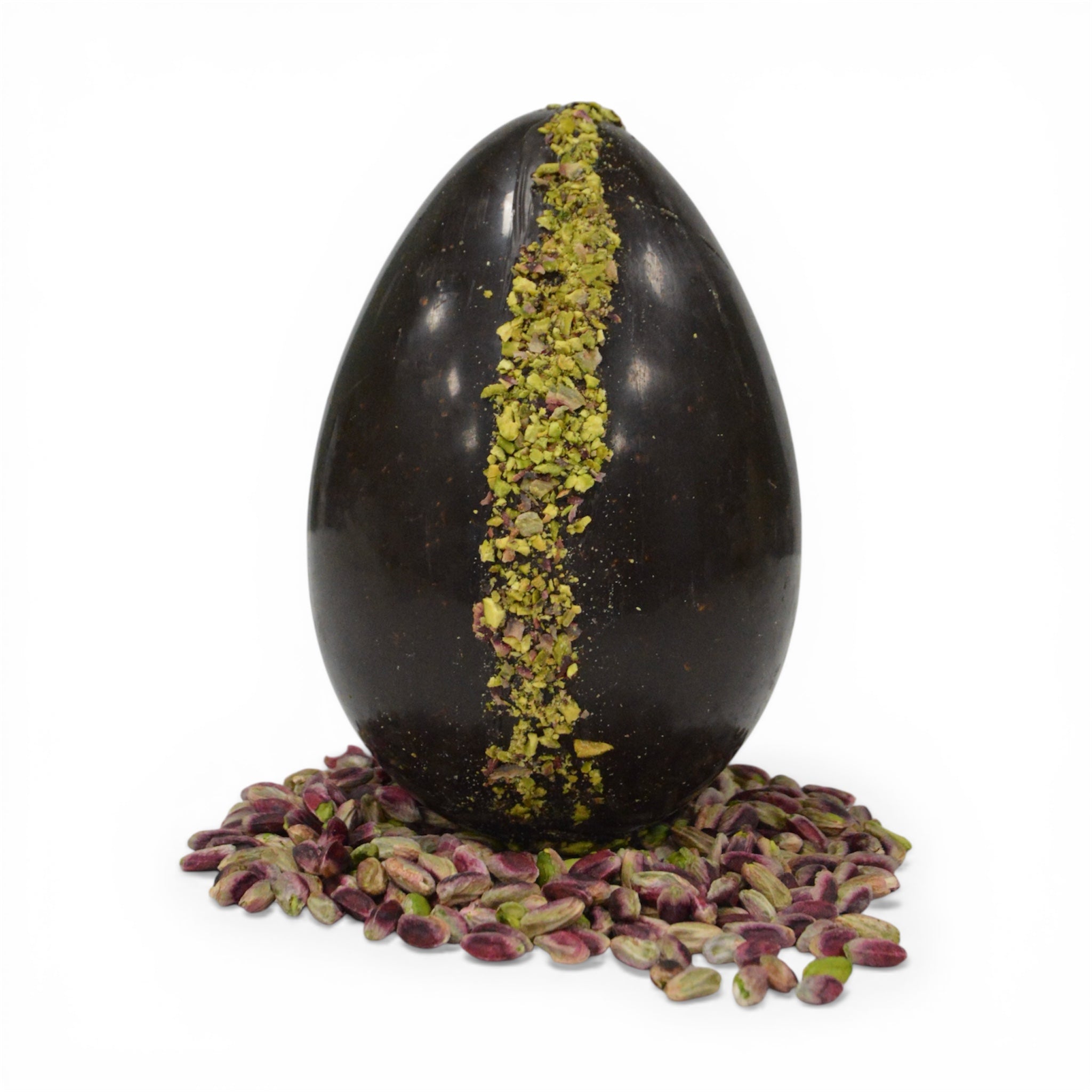 Uovo di Pasqua Cioccolato Fondente e Granella di Pistacchio