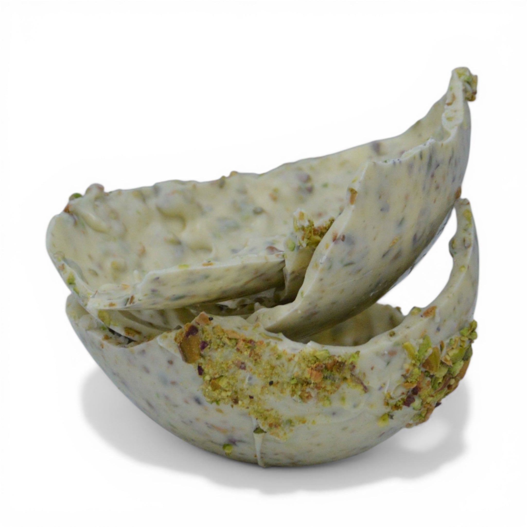 Uovo di Pasqua Cioccolato Bianco e Granella di Pistacchio salato